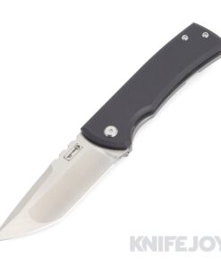 Chaves Knives Redencion 229 Framelock/ Lee Williams Kickstop Tanto Blade with Black G10 Show Side/ Stonewashed Titanium Handles