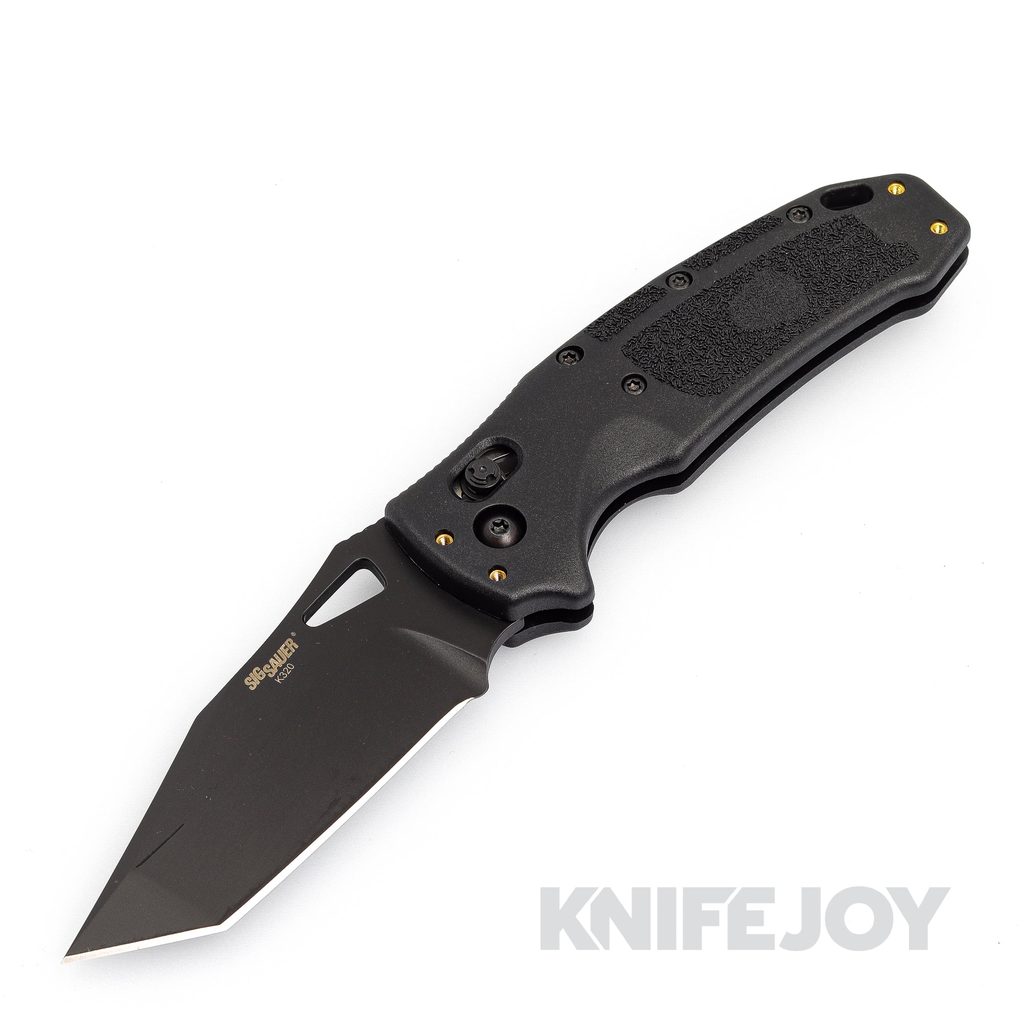 SIG Sauer by Hogue HOGK36360 K320A Manual Folder 3.5" Tanto Black Blade with Black Polymer Nitron Handles
