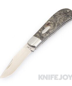 Pepe Jalomo Small Trapper CPM154 Blade with Stabilized Buckeye Handles/SS Liners, Bolsters, and Hardware
