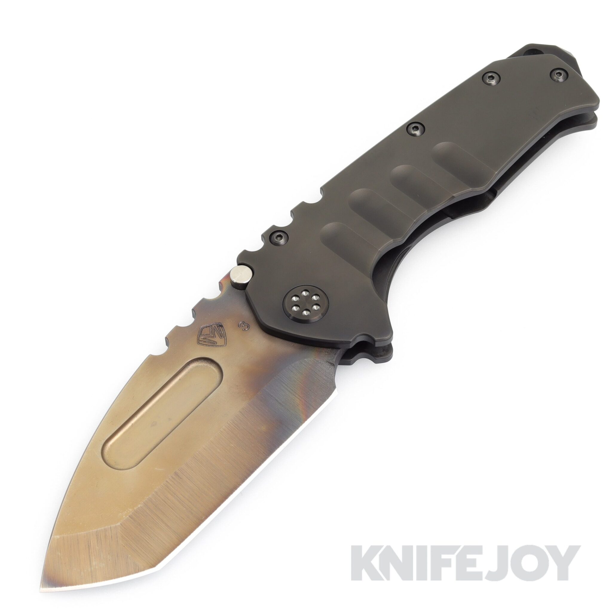 Medford Knives Praetorian "T" 3V Vulcan Tanto Blade with PVD Handles/ PVD Hardware and Galaxy Clip