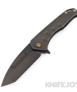 Medford Knives Praetorian Slim Flipper S45VN PVD Tanto Blade with PVD Handles/ Bronze Hardware/ PVD Clip