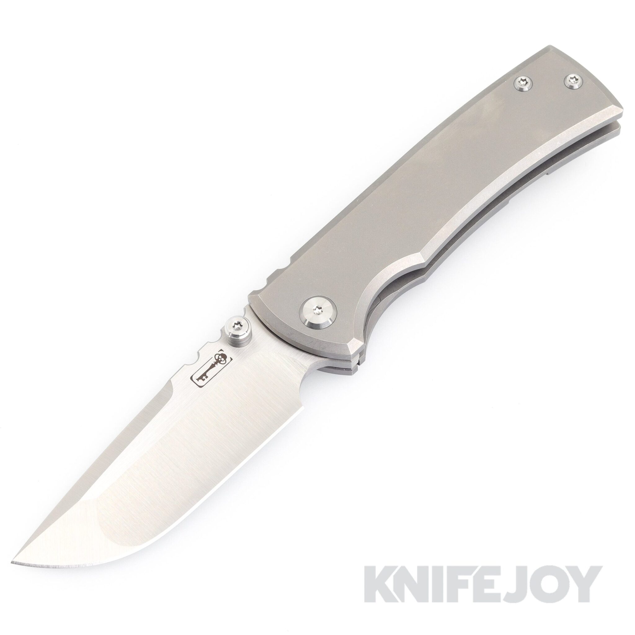 Chaves Ultramar Redencion Street Framelock Belt Finish Drop Point Blade with Stonewash Titanium Handles(ST/RDP/SWTI/BF)