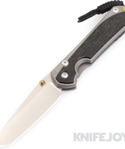 Chris Reeve Knives Large Sebenza 31 Tanto Magnacut Blade with Bog Oak Inlay Titanium Handles Knife