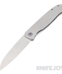 Trevor Burger Custom Knives TBC-ATLAS15 Atlas SFL Wharncliffe Stonewash Blade with Contoured Titanium Handles/ PVD Hardware