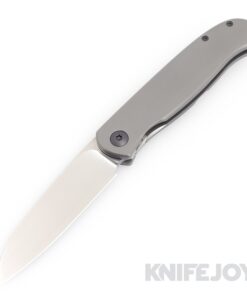 Trevor Burger Custom Knives TBC-ATLAS36 Atlas SFL Wharncliffe Satin Blade with Smooth Titanium Handles/ PVD Hardware