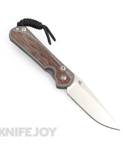 Chris Reeve Knives Small Sebenza 31 LH Drop Point Magnacut Blade with Natural Canvas Micarta Inlay Handles