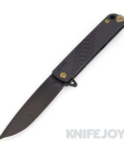 Medford Knives M-48 S45VN PVD Blade with Black Handle/ PVD Spring/ Bronze Hardware/ Bronze Clip
