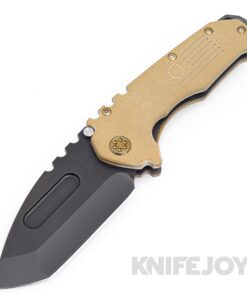 Medford Knives Praetorian Scout M/P D2 PVD Tanto Blade with Coyote G10 Handles/ Bronze HW