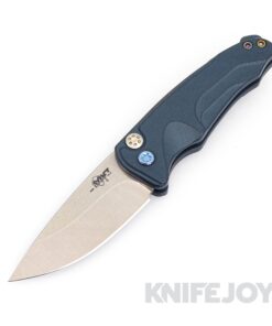 Medford Smooth Criminal Auto Knife S45VN Tumbled Blade with Blue Aluminum Handles/ Blue Hardware and Clip