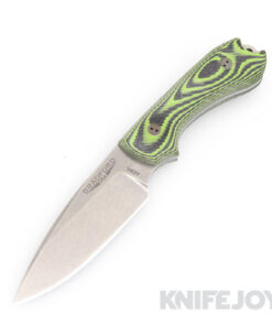 Bradford Knives BRAD3FE110AEBL Guardian3 Tumbled Blade with 3D Toxic Green/Black Handle