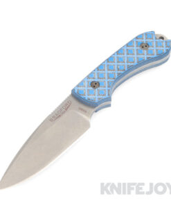 Bradford Knives BRAD3FE013A-N690 Guardian3 Stonewash Blade with 3D Black/Blue G10 Handle