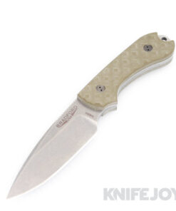 Bradford Knives BRAD002N690 Guardian 3 Stonewash Blade with Green G10 Textured Handle Fixed Blade Knife