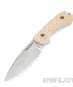 Bradford Knives BRAD3FE004 Guardian3 Stonewash Blade with Textured Coyote Brown Handle