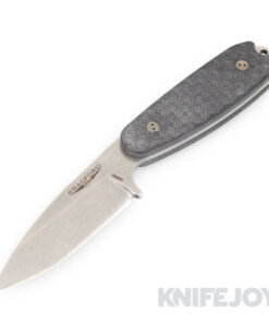 Bradford Knives BRAD35S001 Guardian3.5 Tumbled Sabre Blade with Black Handles