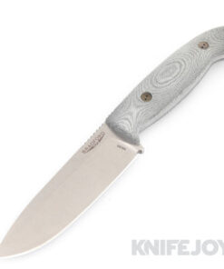 Bradford Knives BRAD55S101 Guardian 5.5 Plain Satin Blade with 3D Black Micarta Handles