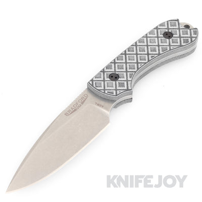 Bradford Knives BRAD3FE013A Guardian3 Stonewash Blade with 3D Black G10 Handle