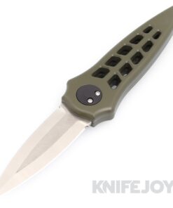 Paragon ASH-ENCHA-OD-FG-S Warlockx Enchanter Series S35VN Satin Blade with OD Green Cerakote Skeletonized Aluminum Handles/ Ti Clip