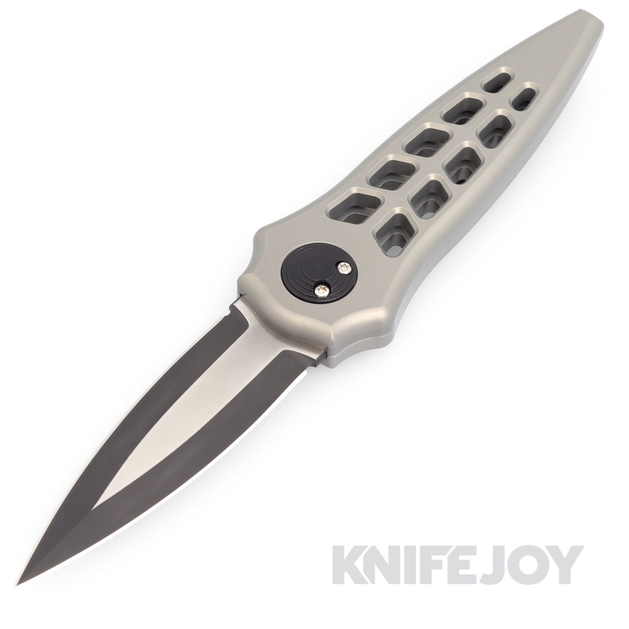 Paragon ASH-ENCHA-CA-FG-B2T Warlockx Enchanter Series S35VN 2Tone Cerakote Black Blade with Clear Anodized Skeletonized Aluminum Handles/ Ti Clip