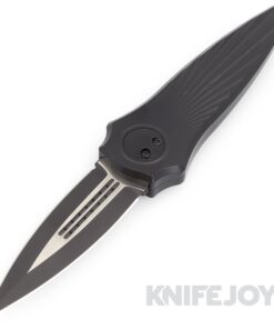 Paragon ASH-WLOCX-TSB-B-DO-B2T Warlockx GEN2 S35VN 2Tone Black Blade with Black Anodized Starburst Tapered Aluminum Handle/ Ti Clip