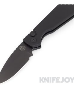 Pro-tech Knives PT203 Pro-Strider PT+ Auto DLC Black Magnacut Blade with Solid Black Handle/ Black Hardware