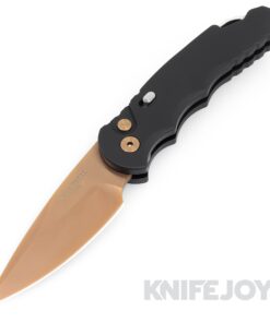 Pro-tech Knives Blade Show Atlanta 2023 PTR5-RG1 Tactical Response 5 Auto Folder Plain Edge Rose Gold Coated Blade with Black Handle/ Rose Gold Coated Hardware Limited Edition