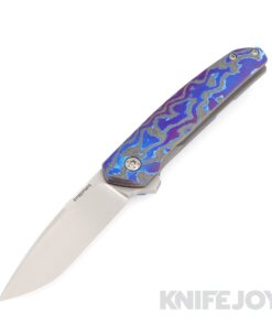 Enrique Pena Custom Cobra Dressed Flipper Satin Blade with Mokuti Dressed Titanium Handles and Clip