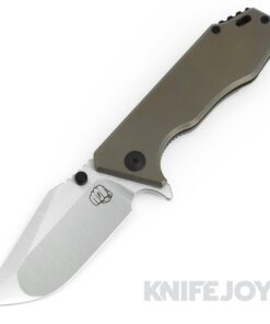 Something Obscene Company J Cape 3.5 Group Knife Satin Blade with Bronze Anodized Titanium Handles
