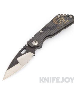 Mick Strider Custom Knives MSC Batwing SnG Nightmare Grind Blade with Batwing Artwork Titanium Handles