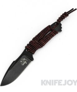 Wander Tactical WT219 Raptor Fixed Blade Raw Finish D2 Blade with Leather Wrapped Handle
