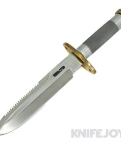 Randall Made Knives Model 18-7.5" Attack Survival SS KNH Saw Tooth Knurled Handle Brown Sheath