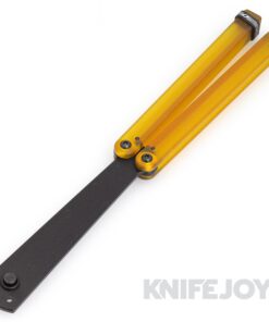 Squid Industries Knives Squiddy-A Trainer Balisong Butterfly Black Acetal Blade with Ultem Handles
