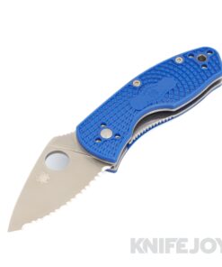 Spyderco C148SBL Ambitious Lightweight SpyderEdge Blade with Blue FRN Scales (2.43" Satin)