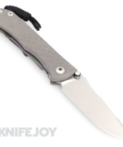 Chris Reeve Knives Umnumzaan Left Hand Plain Drop Point Magnacut Blade with Titanium Handles