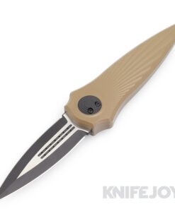 Paragon ASH-WLOCX-TSB-FD-DO-B2T Warlockx GEN2 S35VN 2Tone Black Blade with Flat Dark Earth Tapered Aluminum Handle/ Ti Clip