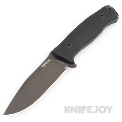 Lionsteel LSTM5BG10 M5 Fixed Blade PVD Coated/ Stonewashed Blade with Black G10 Handles