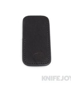 Robertson Leather Works Leather Slip Size Small Black Leather with Black Stitching