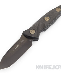 MICROTECH 114M-1DLCCFS SOCOM Alpha Signature Series Mini Fixed Blade Tanto DLC Black Blade with Carbon Fiber Handles