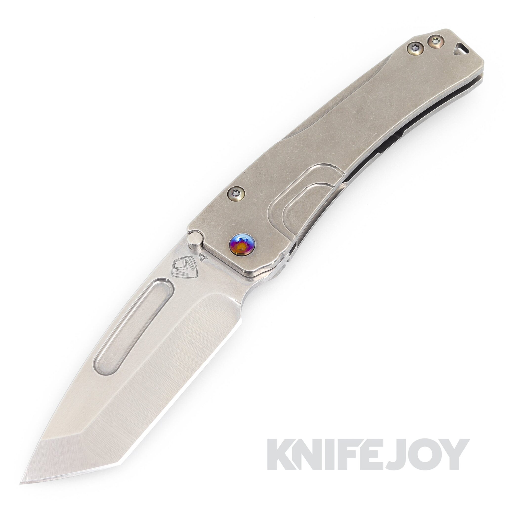 Medford Knives Slim Midi Marauder S45VN Tumbled Tanto Blade with Tumbled Handles/ Flamed Hardware and Clip