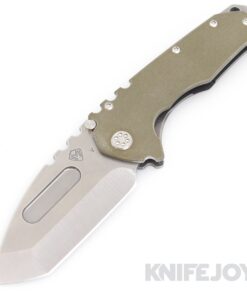 Medford Knives Praetorian G CPM 20CV Tumbled Tanto Blade with OD Green G10 Handle/ Tumbled Spring/ Standard HW and Clip