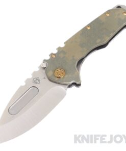 Medford Knives Praetorian G CPM 20CV Tumbled Drop Point Blade with Digi Camo G10 Handle/ Tumbled Spring/ Bronze HW and Clip