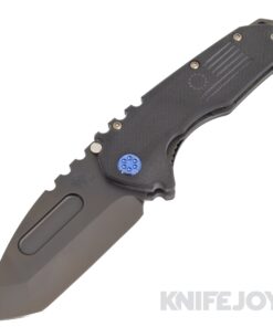 Medford Knives Praetorian Scout M/P D2 PVD Tanto Blade with Black G10 Handles/ Blue Hardware/ PVD Clip