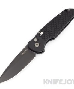 Pro-tech Knives PTTR-3X1M Military Tactical Response 3 Black Handle/Black Blade Fish Scale Auto