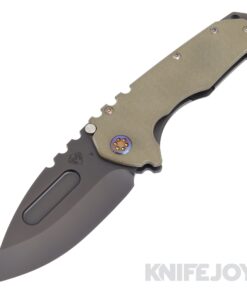 Medford Knives Praetorian G CPM 20CV PVD Drop Point Blade with OD Green G10 Handle/ PVD Spring/ Flamed HW and Clip KJ Exclusive