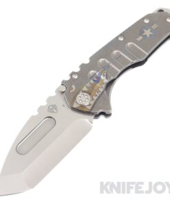 Medford Knives Praetorian "T" CPM 20CV Tumbled Tanto Blade with Tumbled Warthog/ Rivets Handles/ Standard Hardware and Clip KJ Exclusive