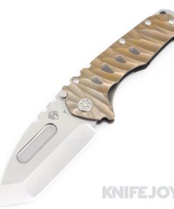 Medford Knives Praetorian "T" CPM 20CV Tumbled Tanto Blade with Bronze Predator Handles/ Standard Hardware and Clip KJ Exclusive
