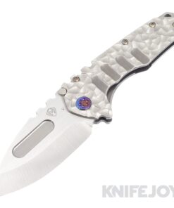 Medford Knives Praetorian "T" CPM 20CV Satin Drop Point Blade with Silver P&V Handles/ Flamed Hardware and Clip KJ Exclusive