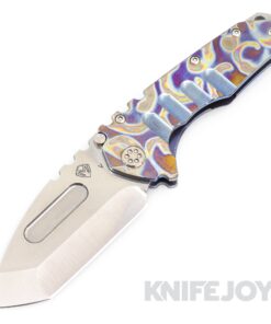 Medford Knives Praetorian "T" CPM 20CV Tumbled Tanto Blade with Flamed Blues Starry Night Handles/ Blue Spring/ Flamed Galaxy Clip KJ Exclusive