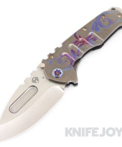 Medford Knives Praetorian "T" CPM 20CV Tumbled Drop Point Blade with Tumbled Filigree Handles/ Flamed HW and Clip KJ Exclusive