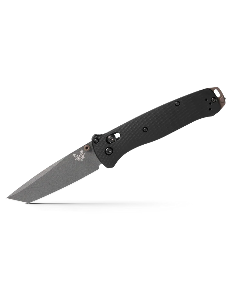 Benchmade Bailout 537GY-03 Bailout AXIS Lock Folder CPM-M4 Tungsten Grey Tanto Plain Blade with Black Aluminum Handles