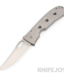 Tom Mayo Custom Knives Medium Covert Folder 6K Stellite Blade with All Titanium Handles and Hardware